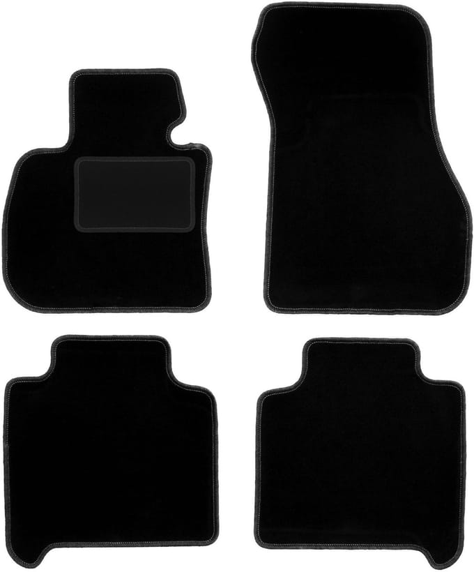 Zwarte velours vloermatten voor: BMW 2 F46 Gran Tourer (2015-)