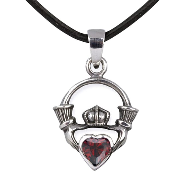 Zilveren Claddagh hanger (K068)