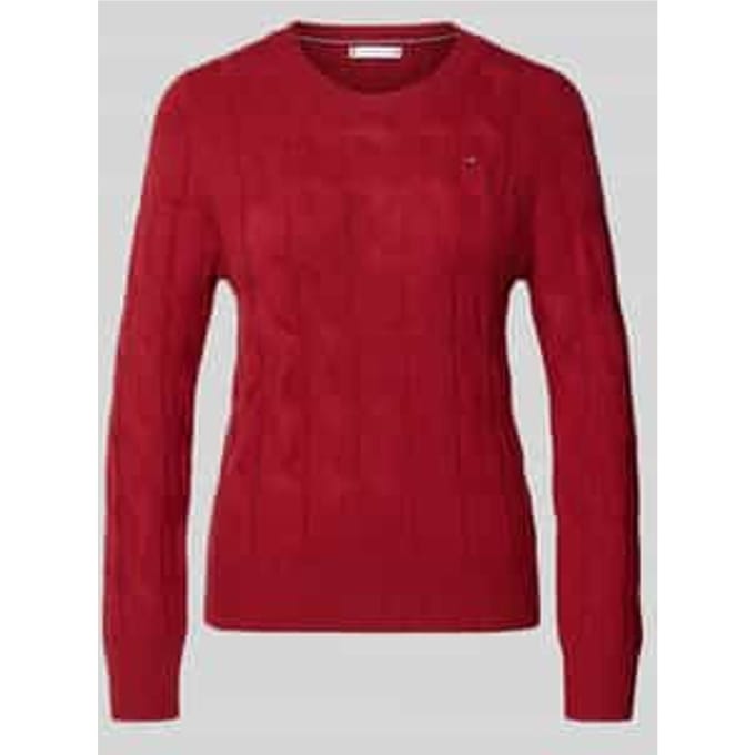 Regular fit gebreide pullover van pure wol