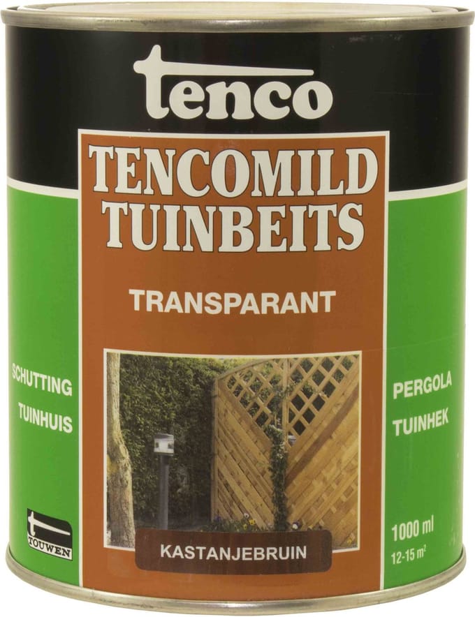 Tenco Tencomild Transparante Tuinbeits - 1 liter - Kastanjebruin