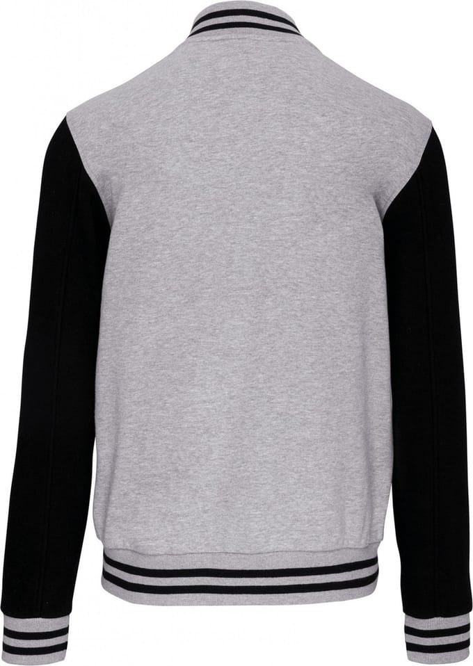 Kariban College jacket unisex K497 - Oxford Grey / Black - S