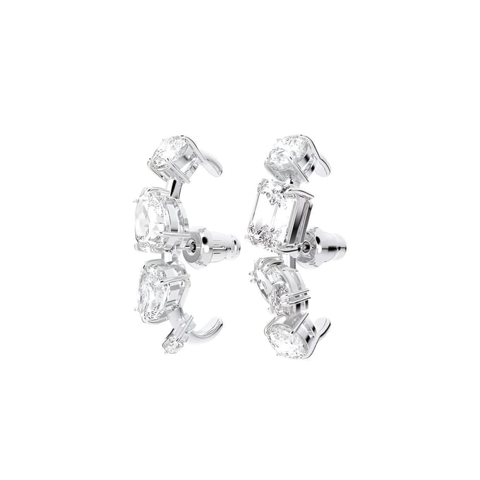 Swarovski Elegante Mode Gema Rhodium Vergulde Oorbellen Dames Oorbellen 5639331 Box (Random Color) white