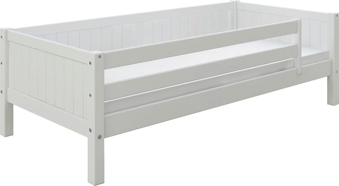 Flexworld Bedbank Puck met paneel en uitvalbeveiliging - 90 x 200 cm - wit