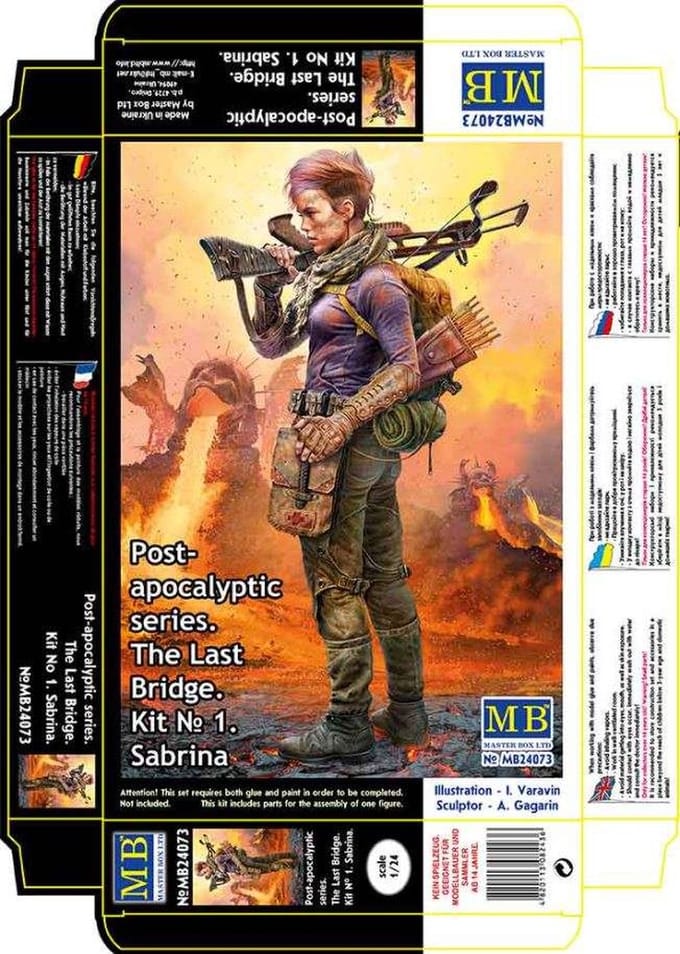 Master Box Modelbouwpakket Militaire voertuigen - 24073 Post-Apocalyptic series. The last bridge. Kit No.1. Sabrina Plastic - 1:24 - Modelbouw