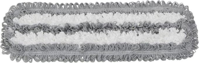 Vlakmop microvezel/ katoen 40x11cm tbv klittenbandsysteem