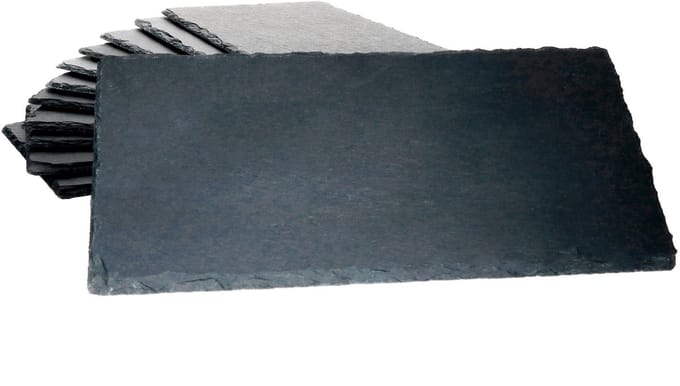 Set van 12 leisteenplaten 17x34 cm - 23464646