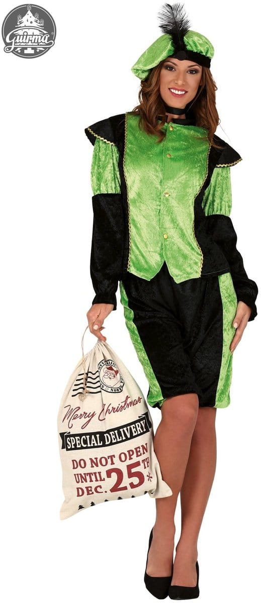 Dames pietenpak groen - Maat XL