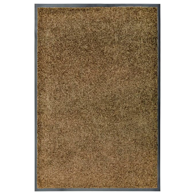 vidaXL - Deurmat - wasbaar - 60x90 - cm - bruin