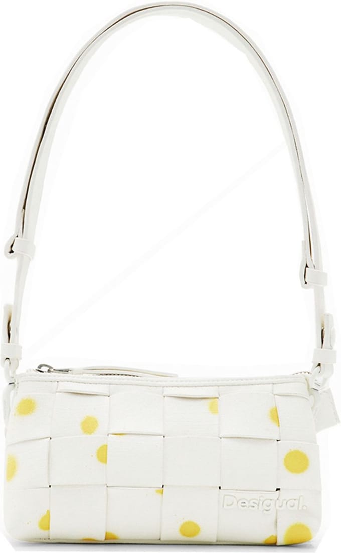 Desigual Schoudertas New Splatter Dortmund Crossbody Bag Yellow Wit