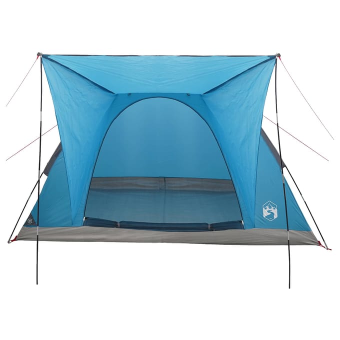 vidaXL - Kamperen - tent - 4-persoons - Blauw - Polyester - en - Staal
