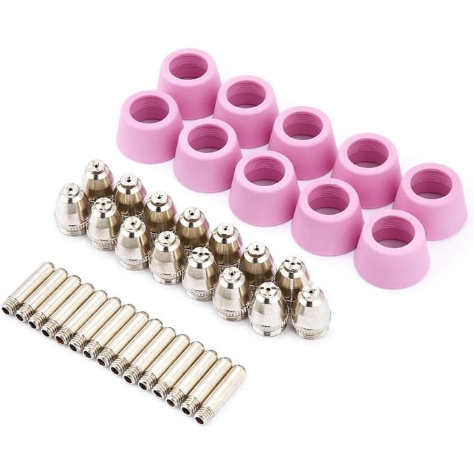 40pc set AG60 SG55 Plasma Cutter Cutting Torch Consumables Electrode Nozzles Cups Kit wit