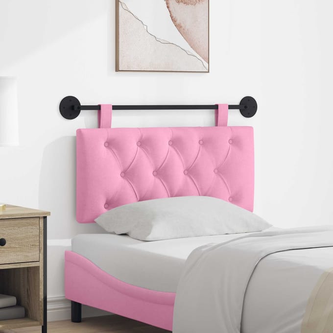 vidaXL - Hangend - hoofdbord - Roze - Stof