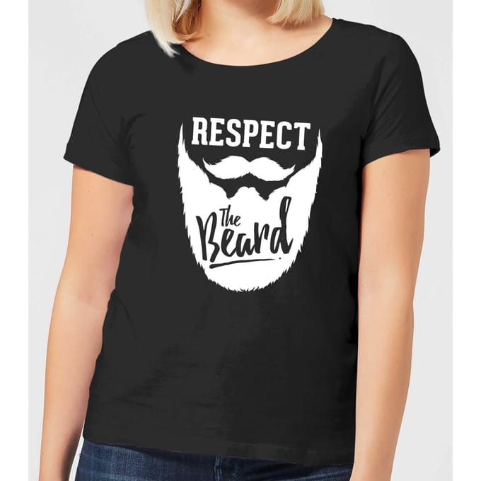 Respect the Beard Women's T-Shirt - Black - 3XL