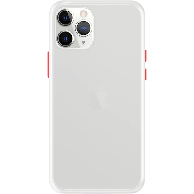 iPhone 11 Pro Max Back Cover - Wit/Transparant