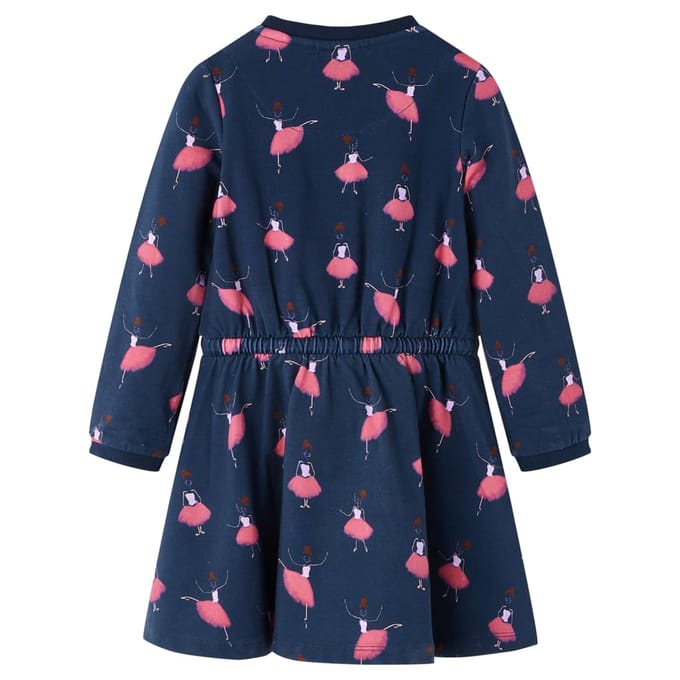 vidaXL - Kinderjurk - 128 - marineblauw