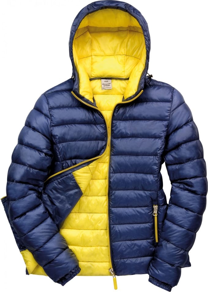 Result Women´s Snow Bird Hooded Jacket RT194F - NAVY/YELLOW - M