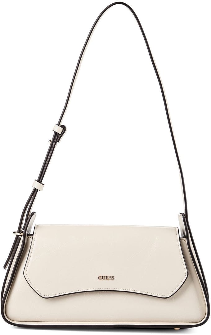 GUESS schoudertas Xena Flap Shoulder Bag Light Taupe crème