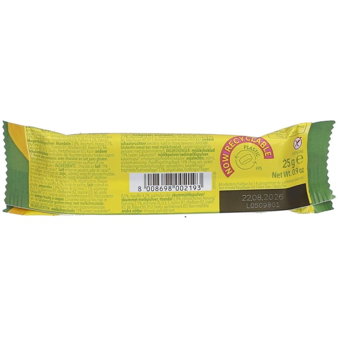 Schär Cereal Melkchocolade Reep 25