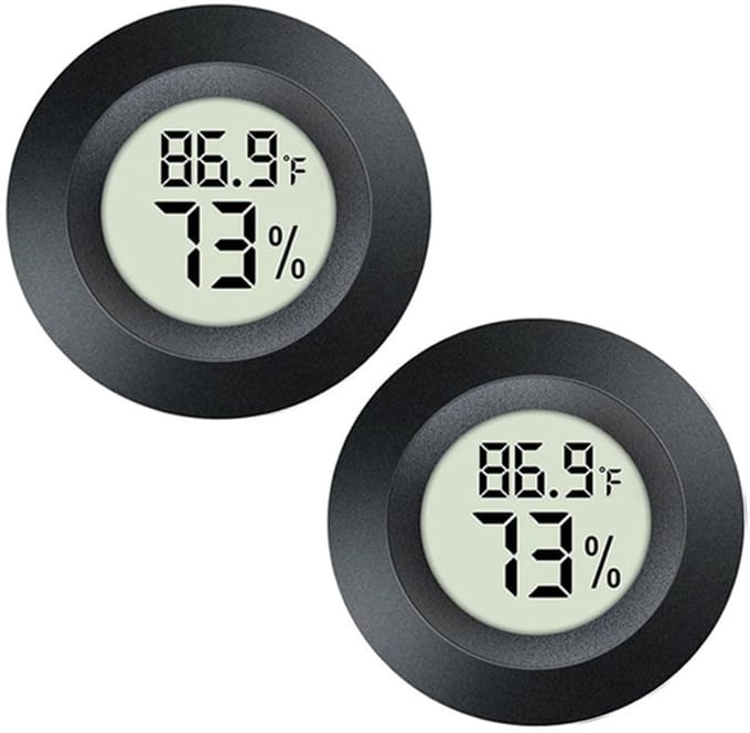 Digitale Mini-Hygrometers en Thermometers (2-pack) - Temperatuur- en Vochtigheidsmeters voor Binnengebruik