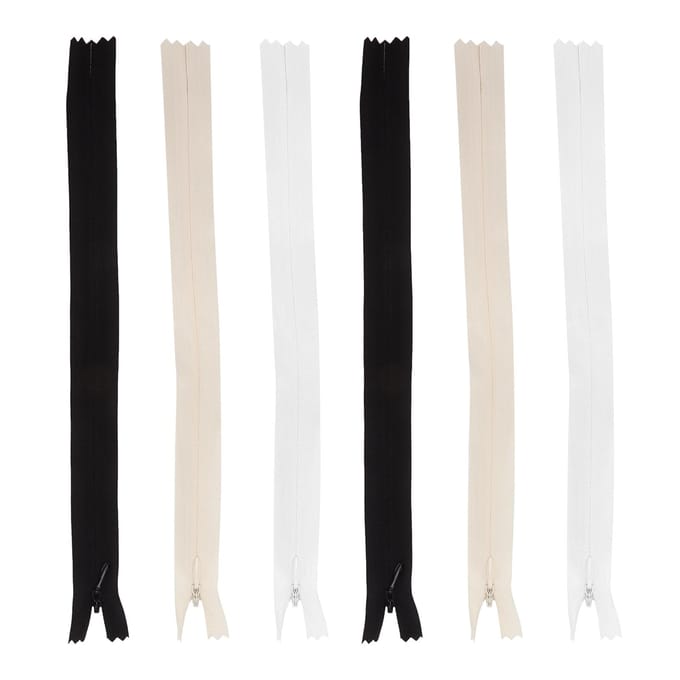 Onzichtbare Rits Duurzaam Soepel Openen Sluiten Jurk Accessoires voor Naaien Jassen Jas DIY white