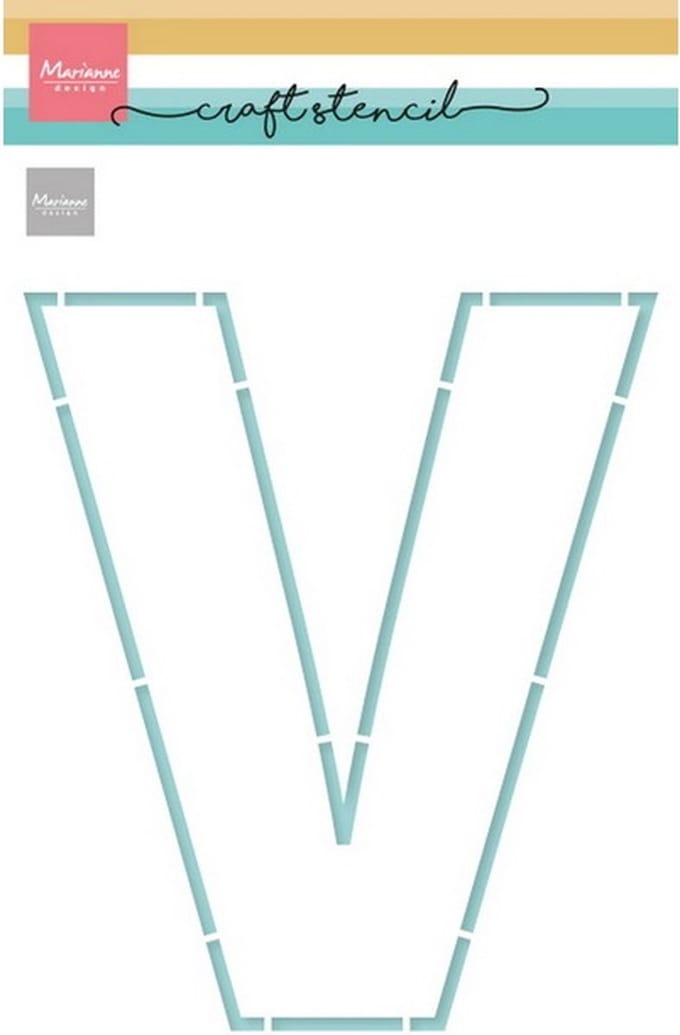 Craft Stencil, Letter V (Vaderdag)