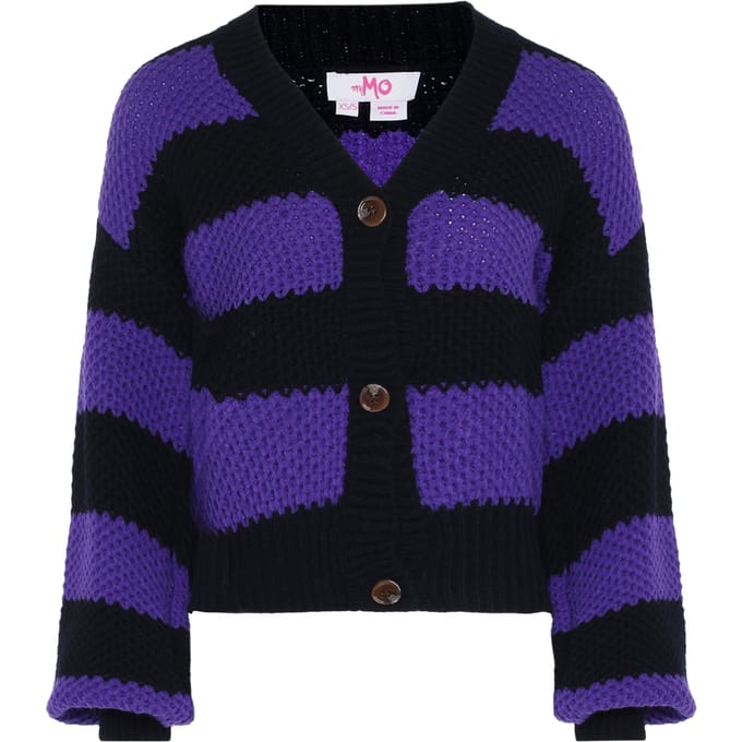 Mymo Vest Dames zwart-paars