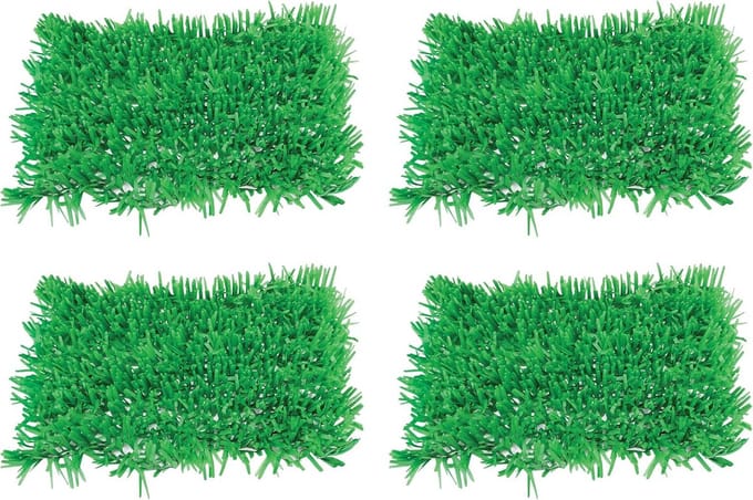 Grastapijt Matten - Kunstgras Decoratie - Feestelijke Aankleding - Set van 4 - 38x76 cm - Groen