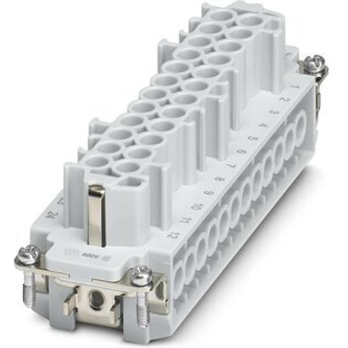 Phoenix Contact 24-Pin Industriële Voedingsconnector Invoegstuk - 1648306