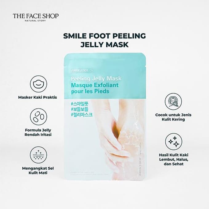 The Face Shop Masque Gelée Peeling Pieds Smile 40 ml white
