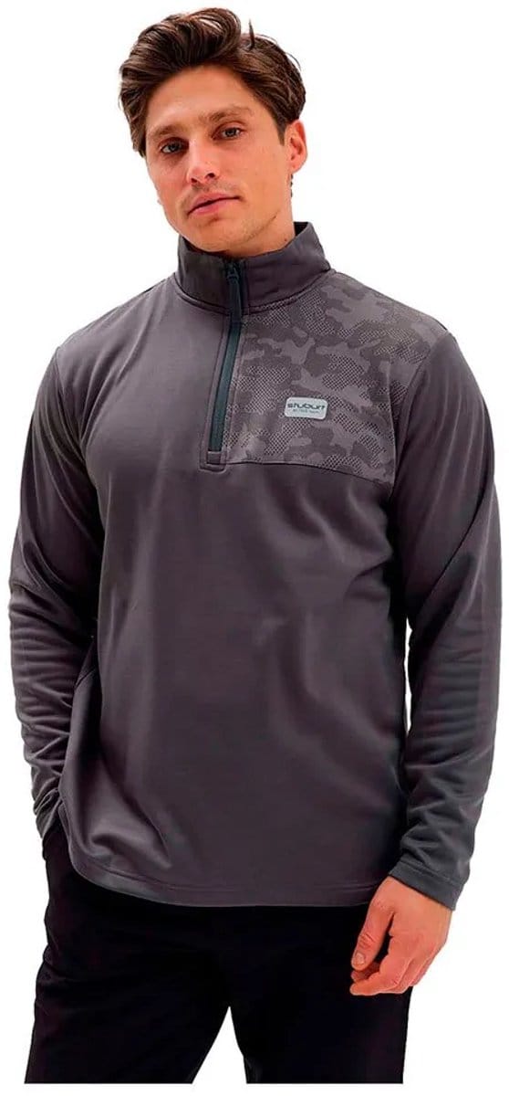 Stuburt Active Tech Half Rits Trui Grijs S Man