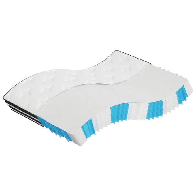 vidaXL - Pocketveringmatras - middelhard - 140x200 - cm
