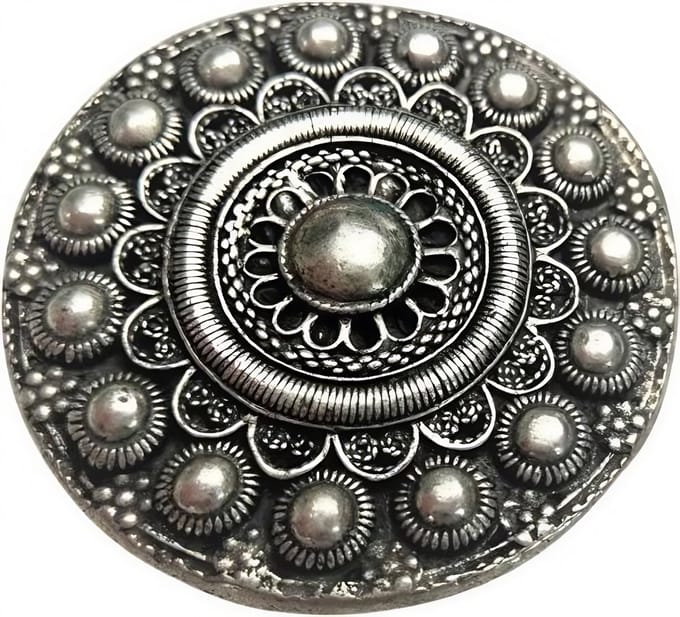 Zeeuws Meisje - broche zeer groot 5 cm zeeuwse knoop