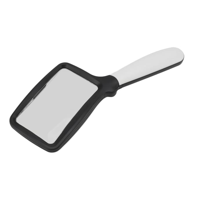 Loupe de poche pliable avec lumière 5 LED 3X Grande loupe de lecture rectangulaire avec