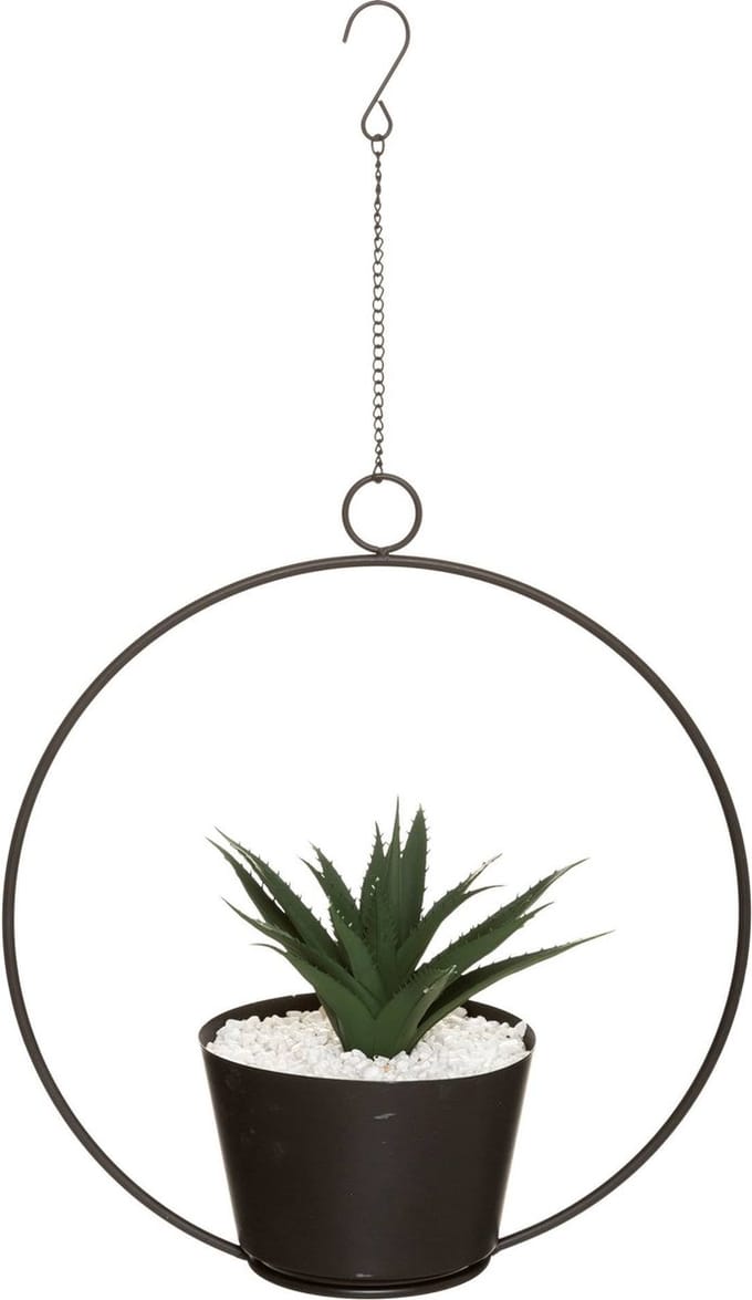 Kunstbloemen aan de muur FEEL, hangende decoratie in ring
