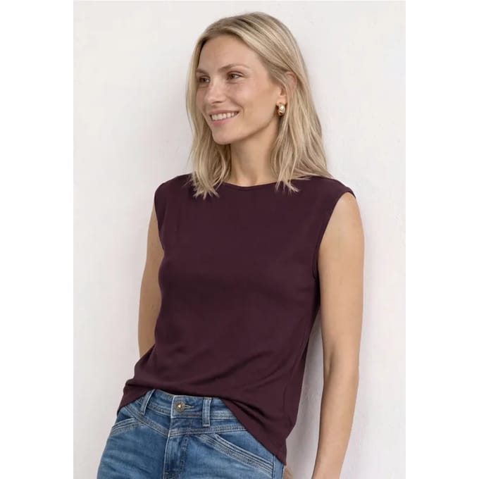 Basic shirt met boothals