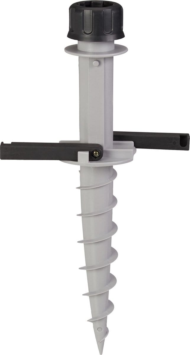 relaxdays grondanker parasol - parasolhouder - kunststof - met handgrepen - 25 - 40 mm