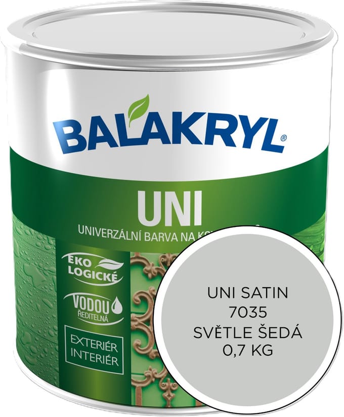 Balakryl UNI SATIN 0,7kg, 7035 lichtgrijs