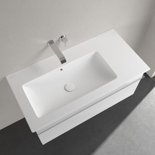 Villeroy & Boch Venticello cabinet washbasin basin left 100 x 50 cm without tap hole 4134L301