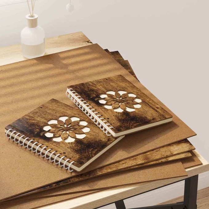 vidaXL - Decor - Panels - 50 - st - Gerookt - eiken - 40 - x - 60 - x - 0,27 - cm - Bewerkt - hout