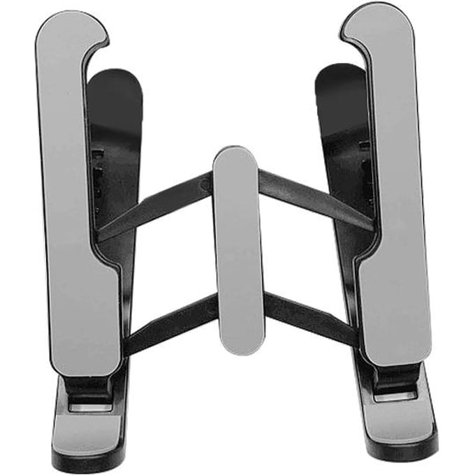 Support Réglable Multi-angle pour Tablette et Téléphone Portable & Pliable Élévateur de Tablette Support de Bureau Universel noir