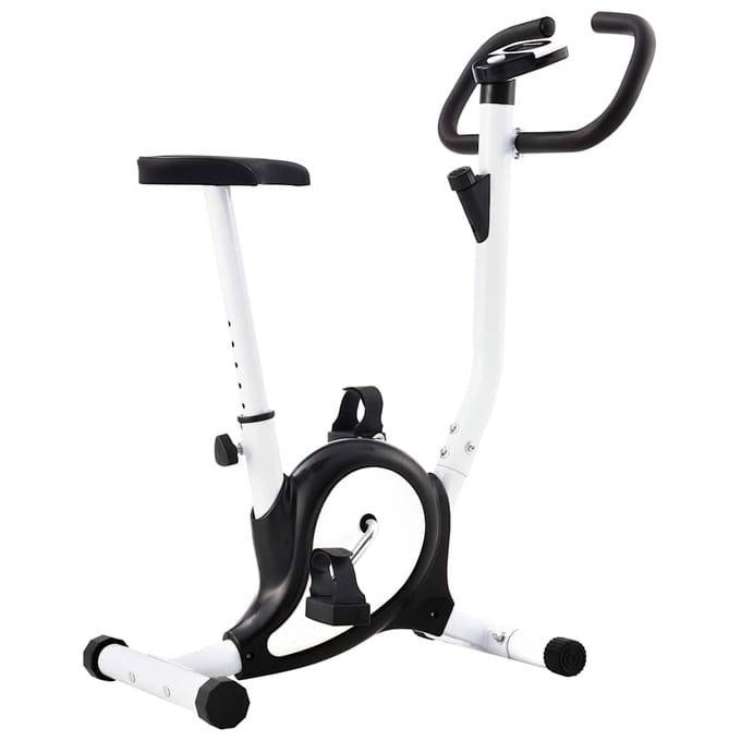 vidaXL - Hometrainer - met - bandweerstand - zwart