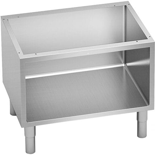 GGM Gastro Open onderbouw - 800 mm - met afgeronde hoeken zilver