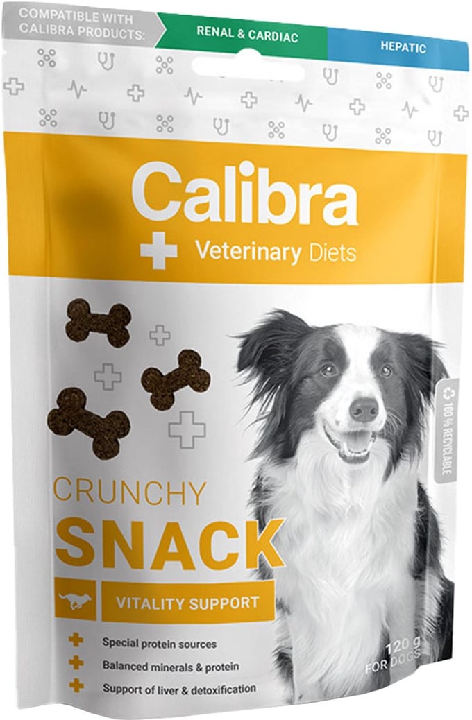 Calibra Dog Veterinary Diets - Vitality Crunchy Snack - 120 g