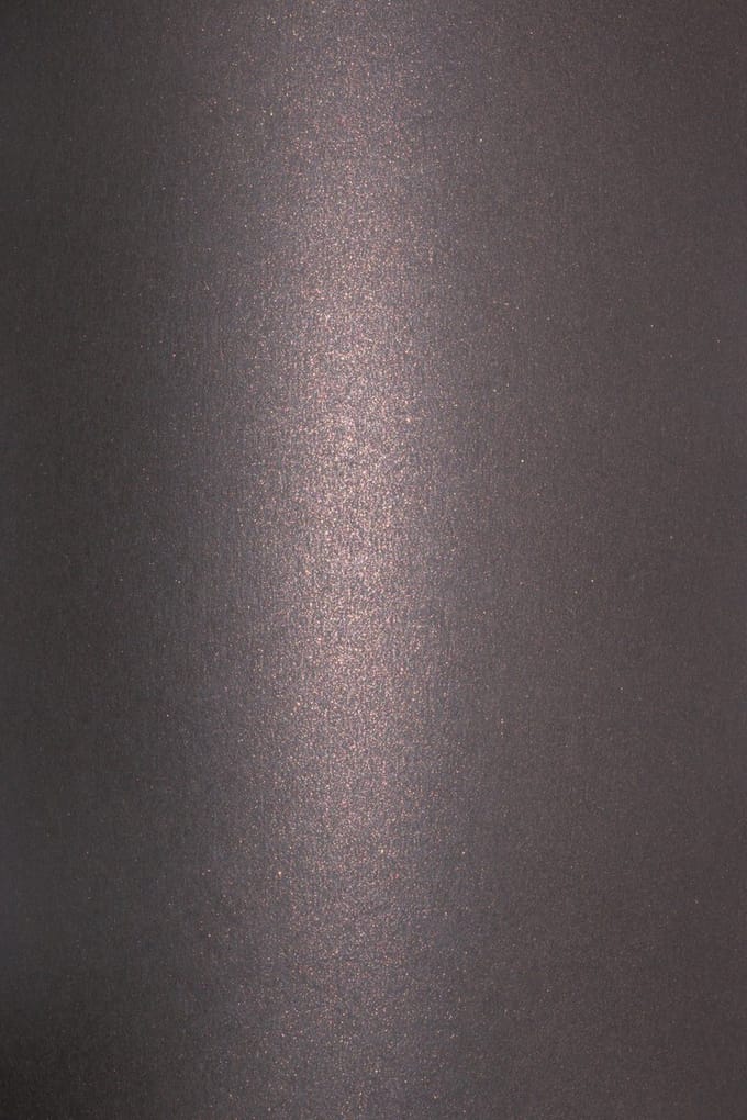 Netuno - zwart metallic papier - A4 - 21 x 29,7 cm - 20 vellen - 250 gram - Aster Metallic Black Cooper
