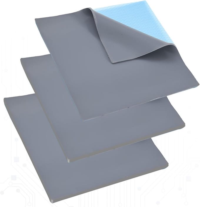 Set van 3 Warmtegeleidende Silicone Pads - 12,8 W/mK - 100 x 100 mm