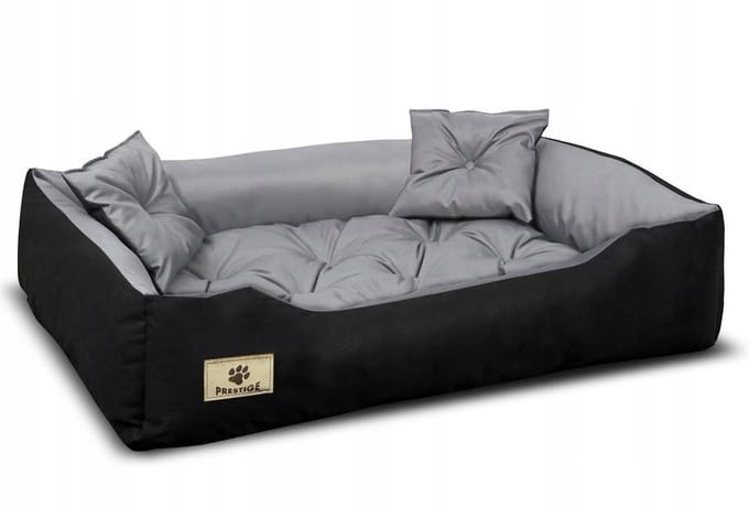 Hondenbed PRESTIGE box 130x105 cm waterdicht grijs