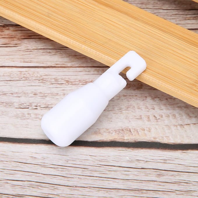 2 stuks Haaktype Stokpunt Vervangingsaccessoire voor Blinde Wandelstok Wandelstok Wit rood