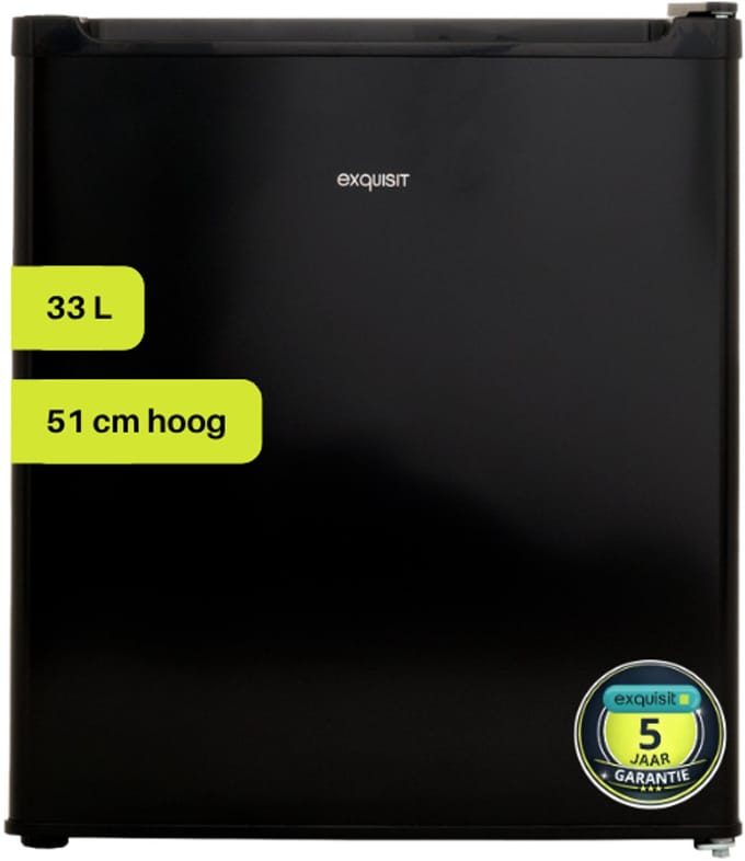 Exquisit GB05-040EB - Mini Vriezer - Zwart - 33 Liter