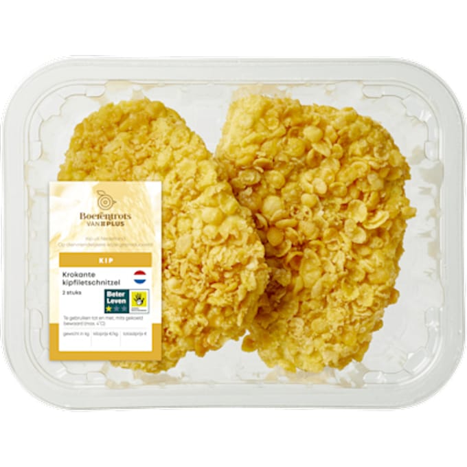 Krokante kipfiletschnitzels 2st