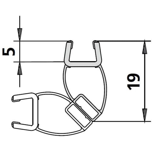 Kermi Diga magnetic profile 6025701